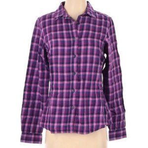 Columbia Button Down Plaid Flannel Shirt Too